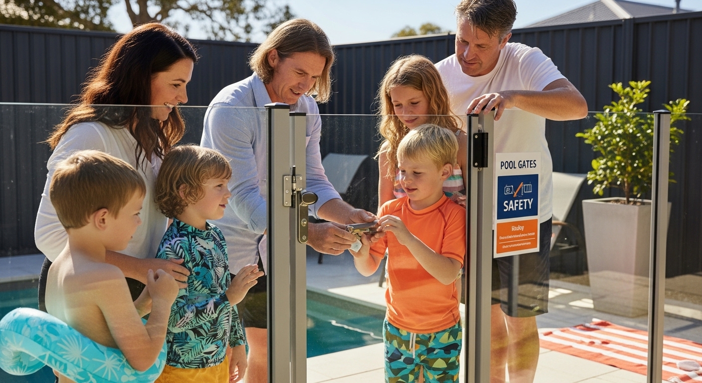 Pool gates safety