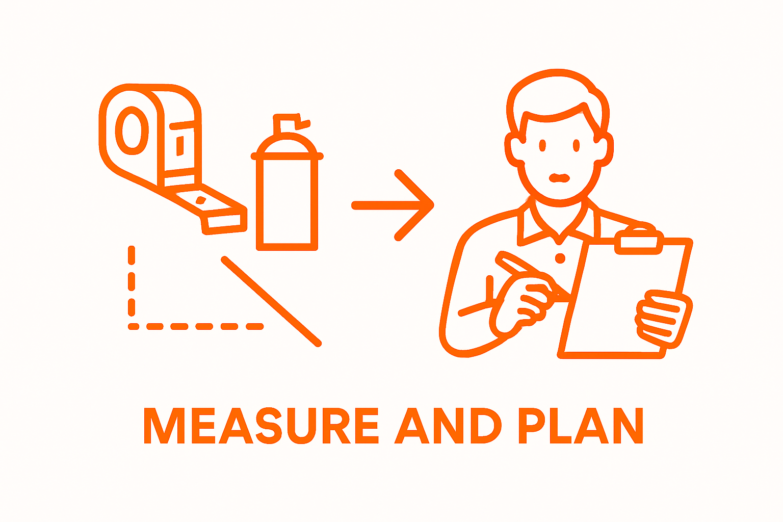Simple workflow from measuring fence line to double-checking plans