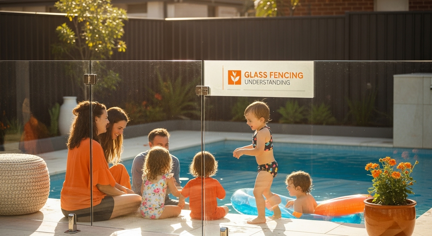 modern glass fencing family