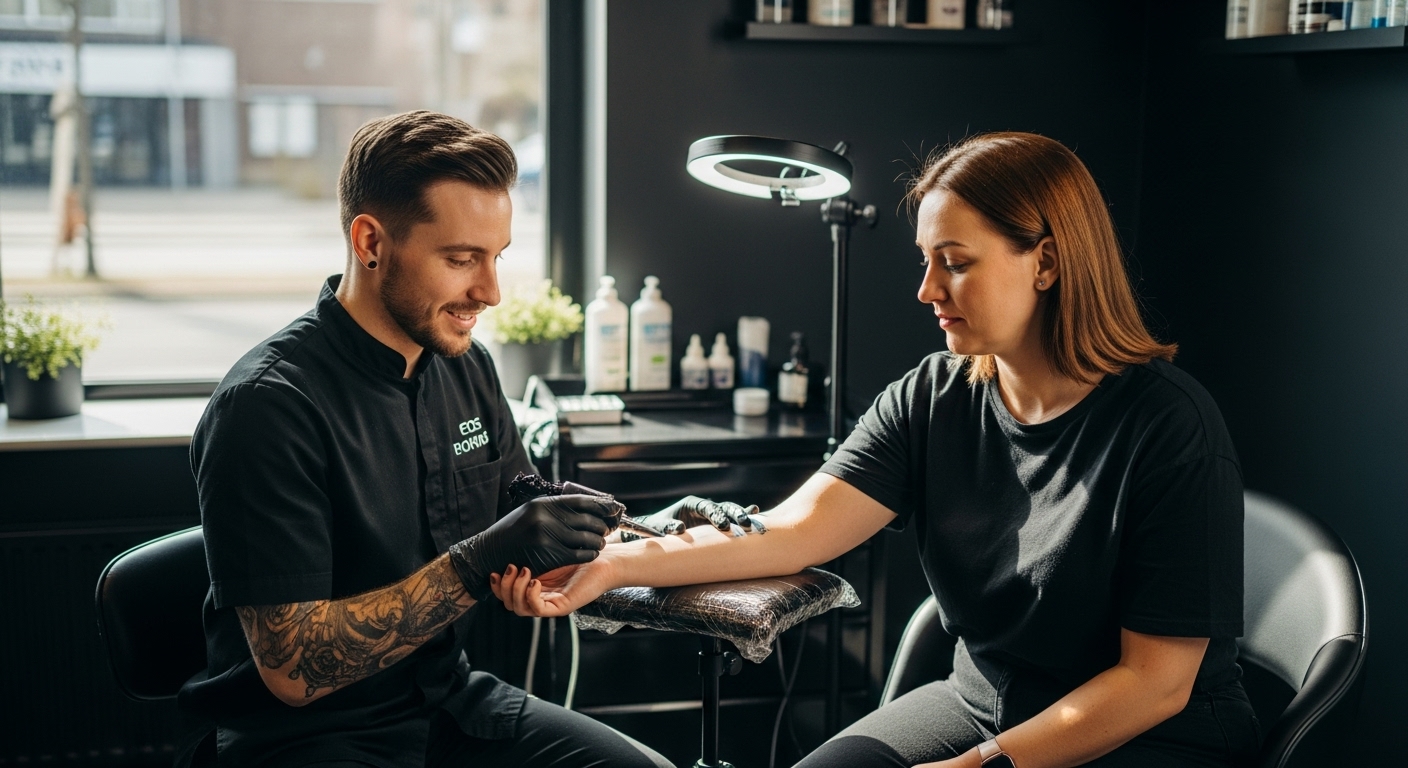 przygotowanie skóry tatuaż studio