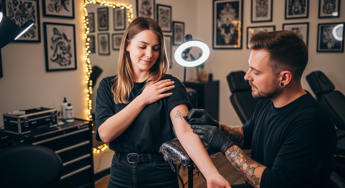 cliente soddisfatto tatuaggio indolore