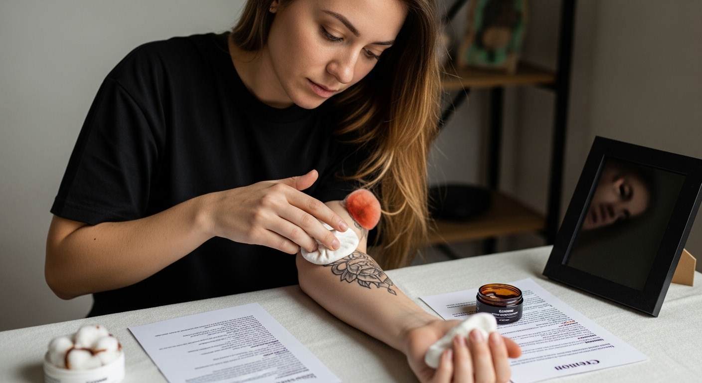 грижа татуировка риск