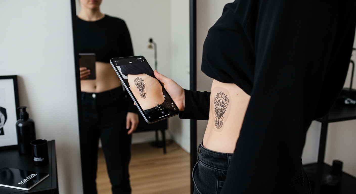 vizualizare digitală tatuaj