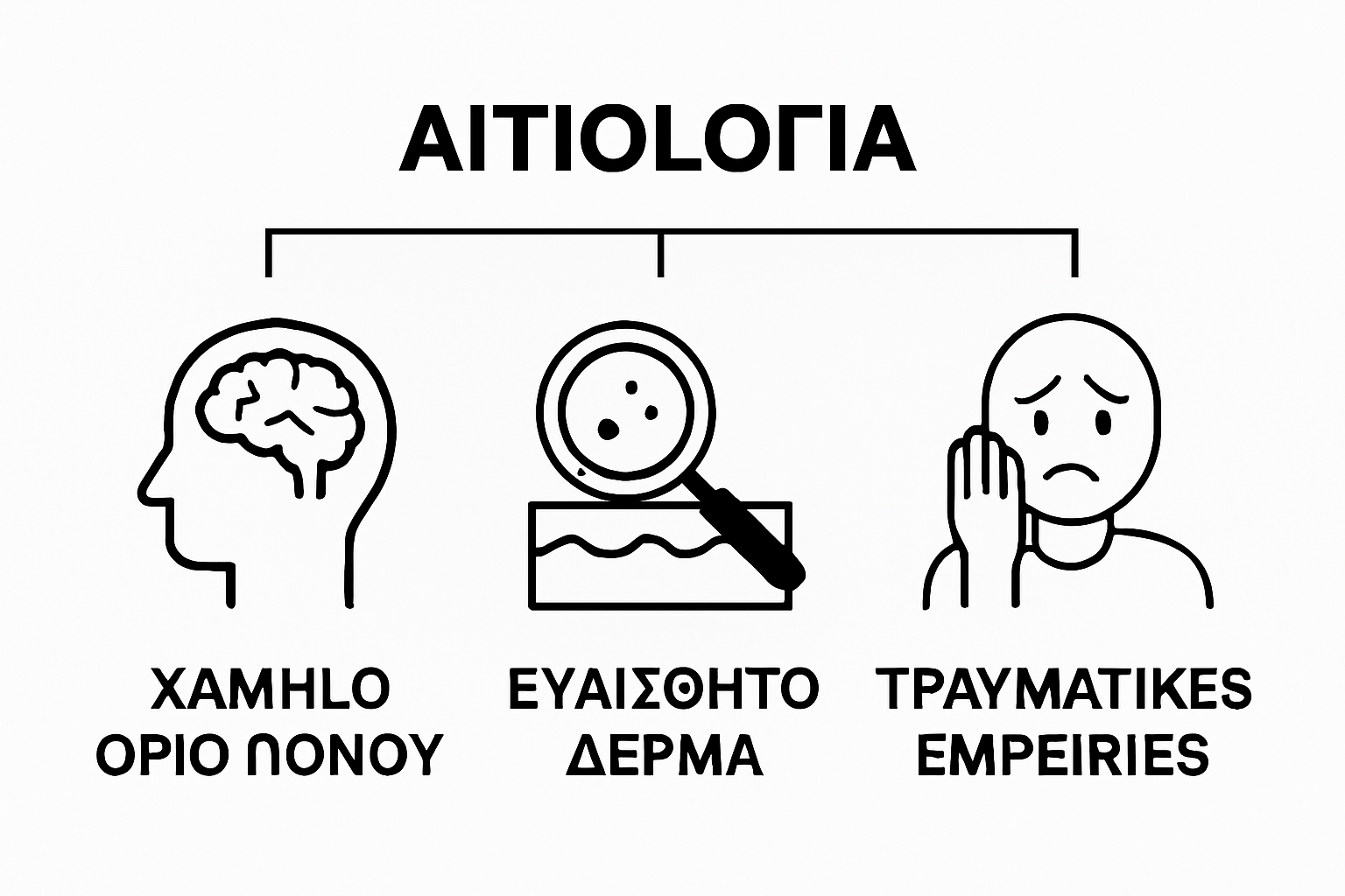 Three-group comparison of people who need anesthetic tattoos
