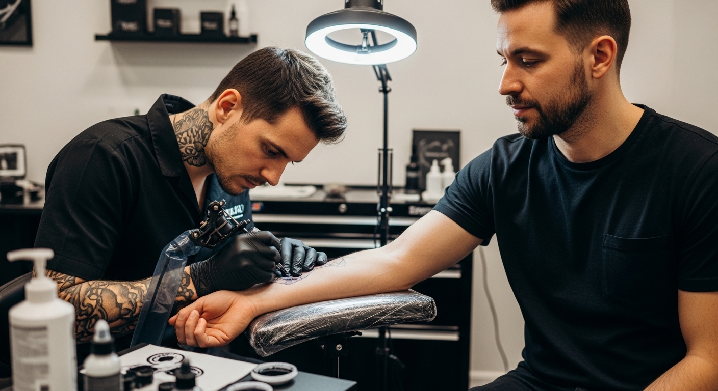 tetoválás készítése folyamat