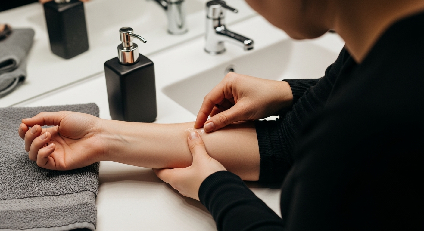 тест крем татуировка