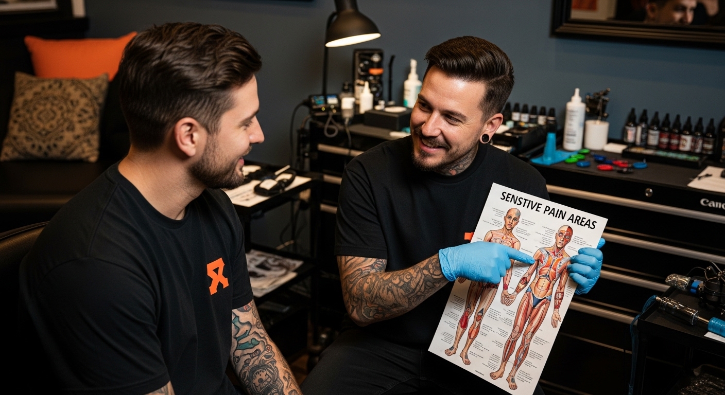 Tattoo Beratung Schmerzbereiche