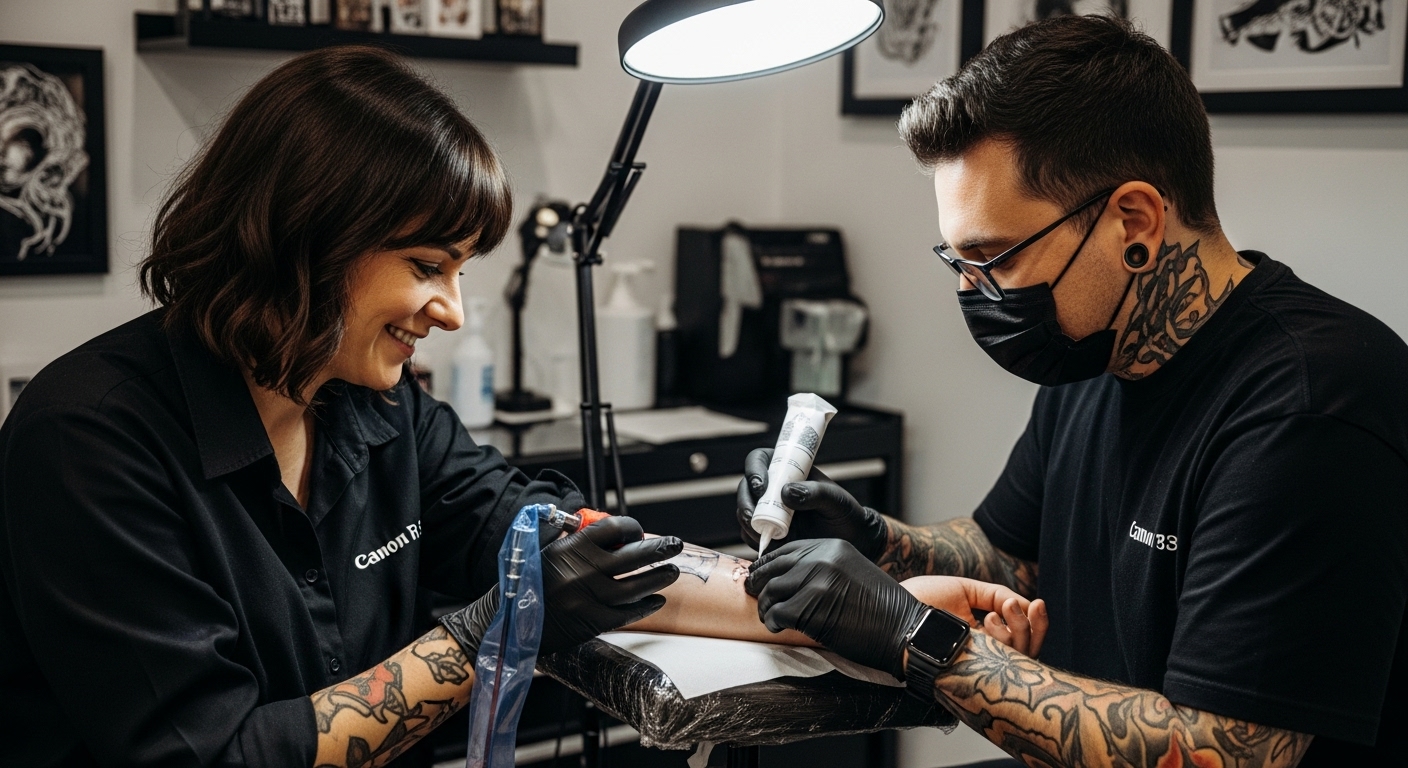 helyi érzéstelenítő tetoválás előkészítés