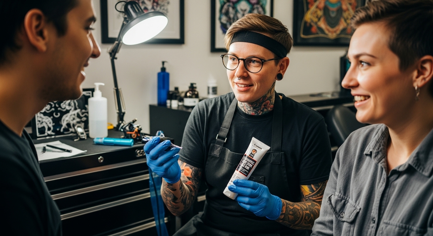 numbing cream tattoo studio