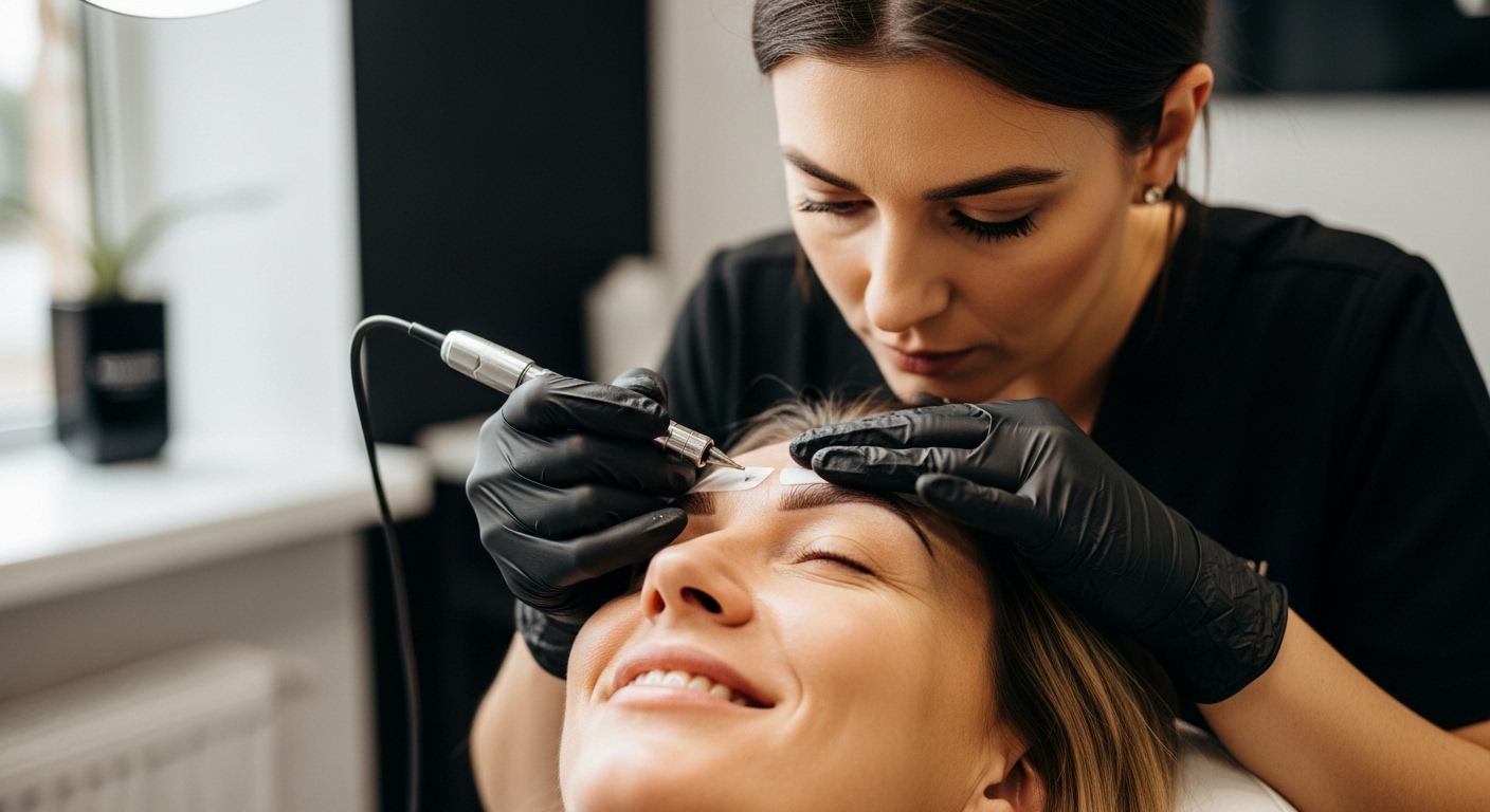 aplikace kosmetického tetování