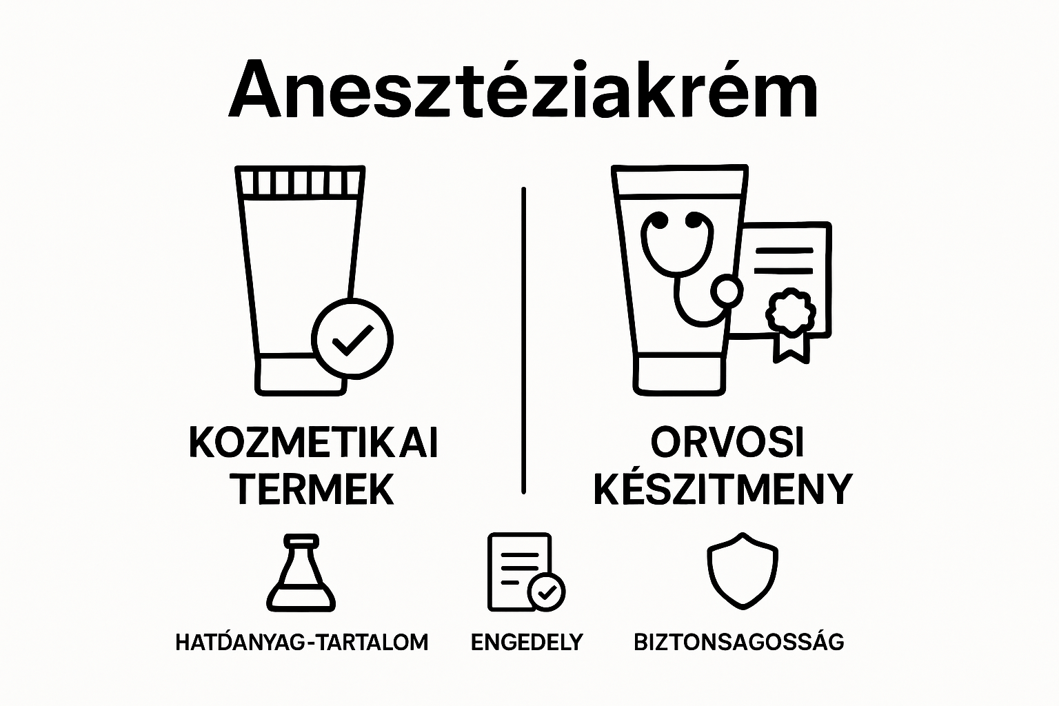 Érzéstelenítő krémek besorolása és jogi követelmények