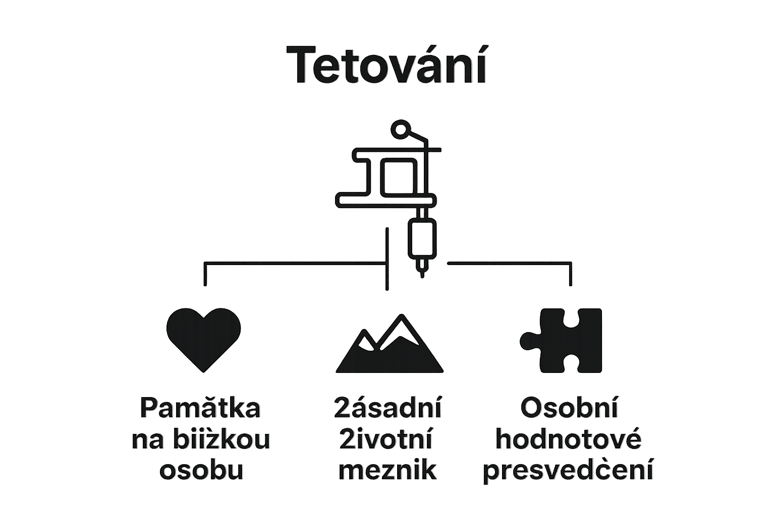Infografika motivace pro tetování
