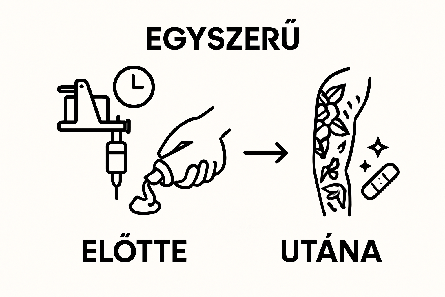 Infographic: Steps of pain-free tattooing using numbing cream and aftercare