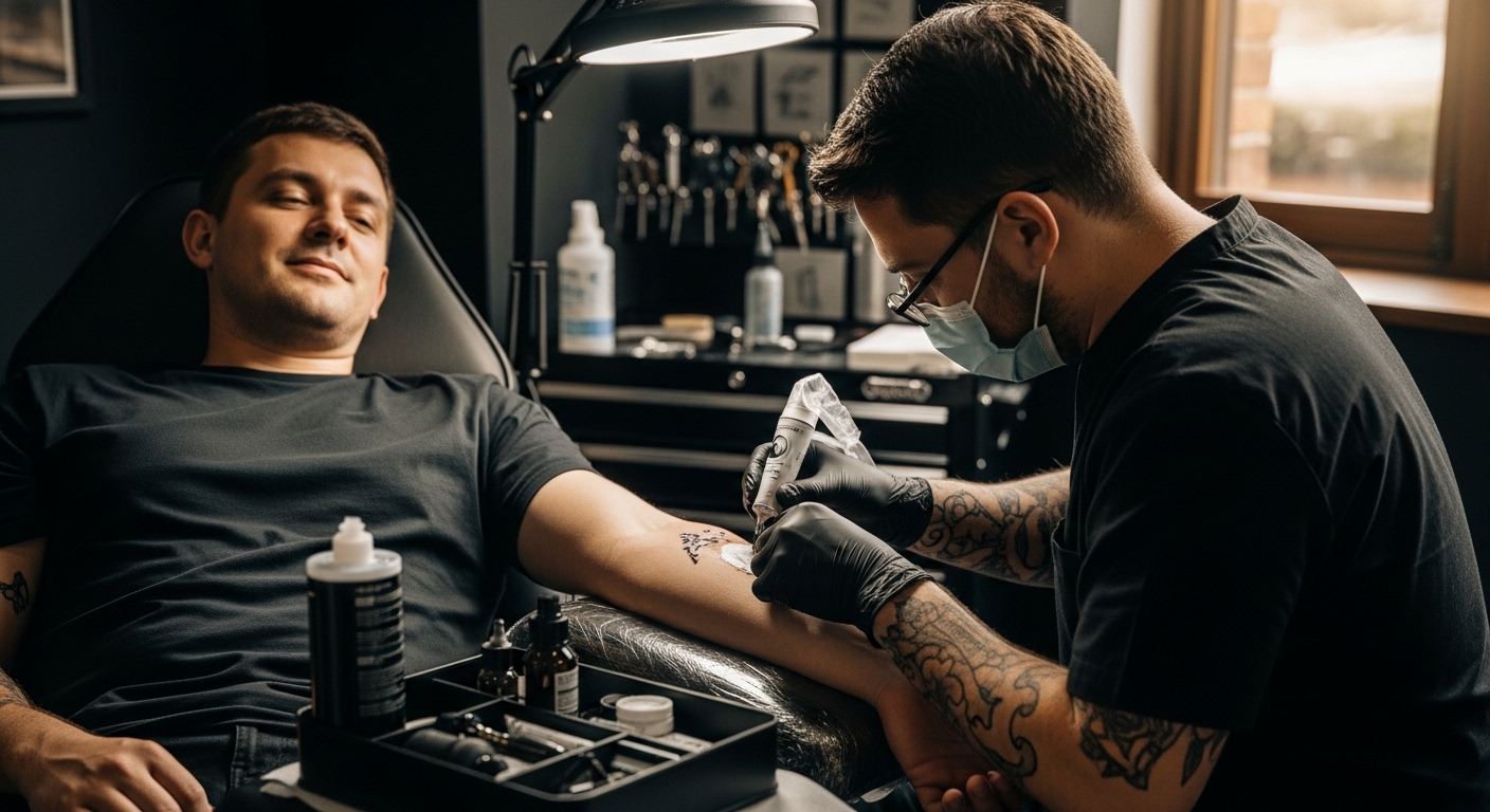 numbing cream tattoo procedure