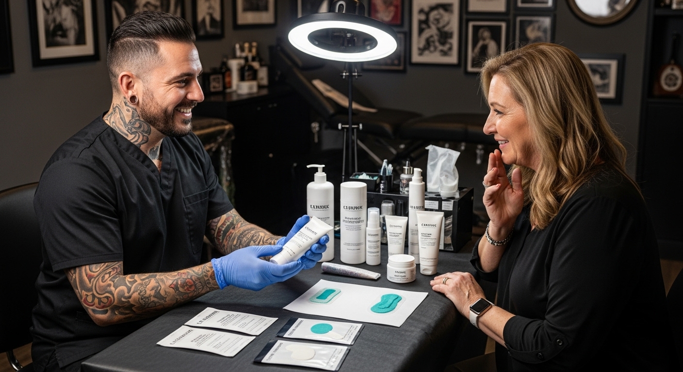 salon tatuażu znieczulenie
