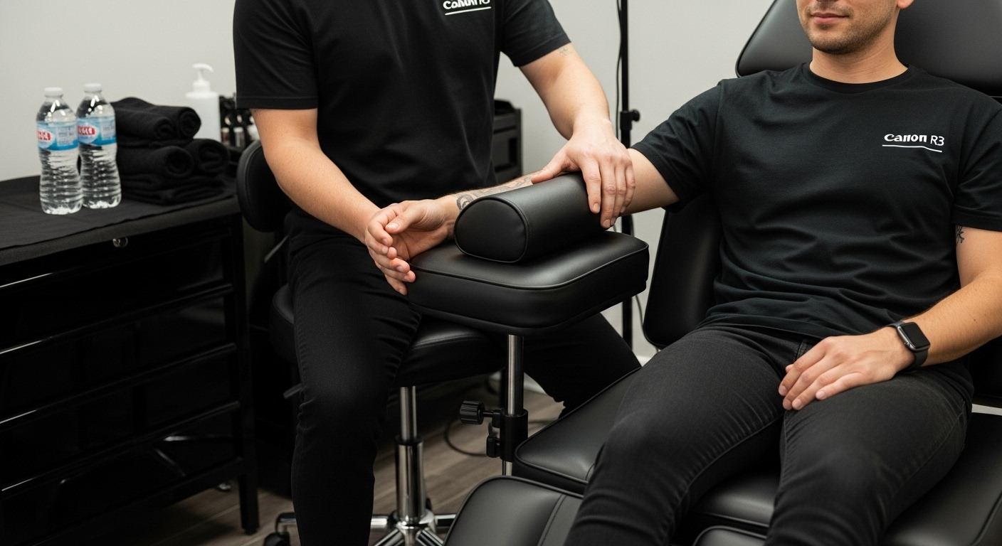 ергономична подкрепа татуировка