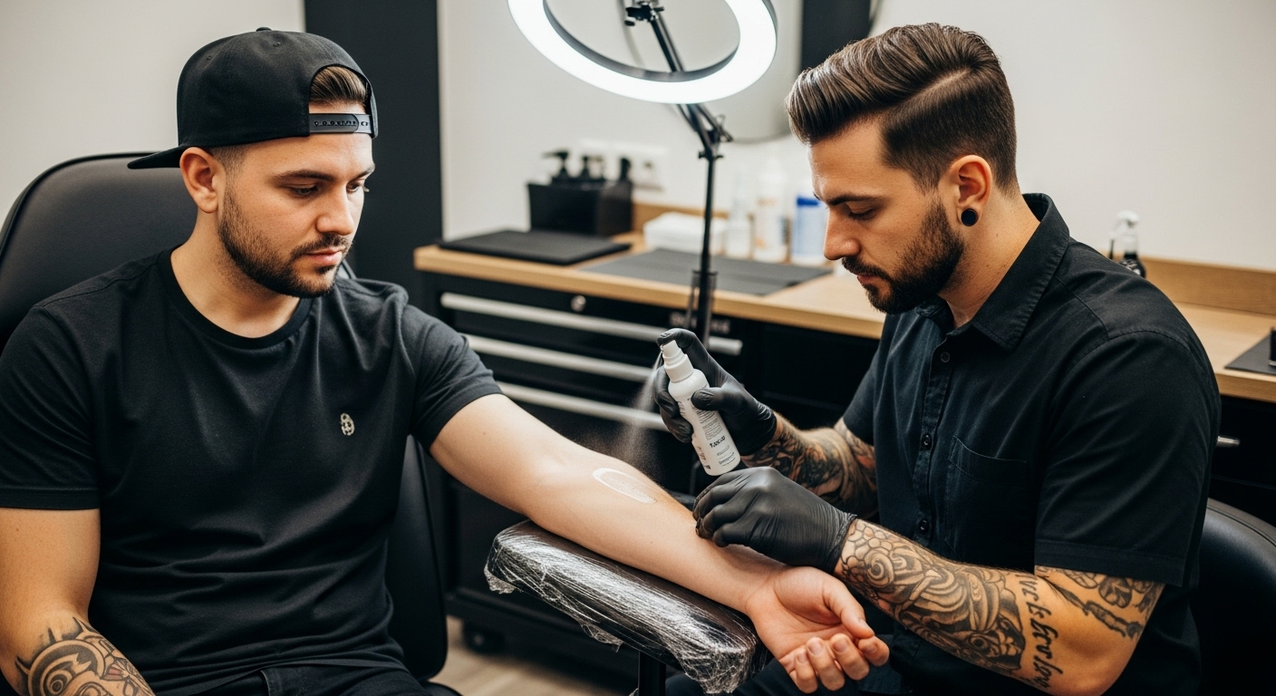 anesthésie tatouage moderne