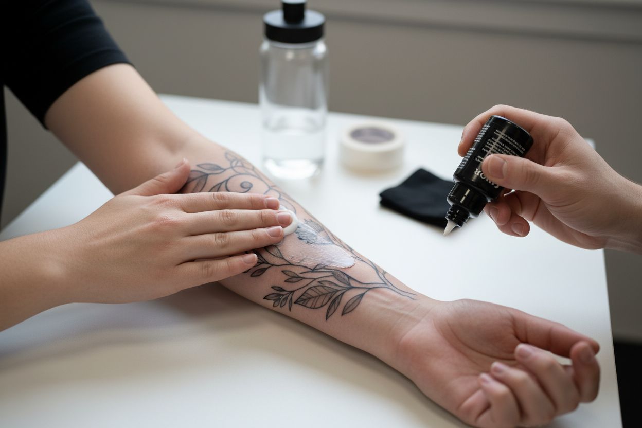 tetování péče hydratace