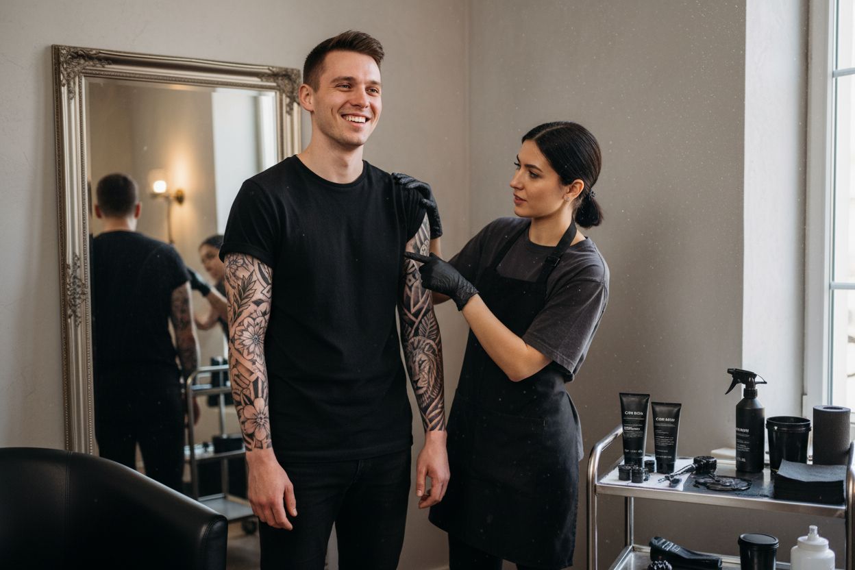 τελική φάση τατουάζ εμπειρία