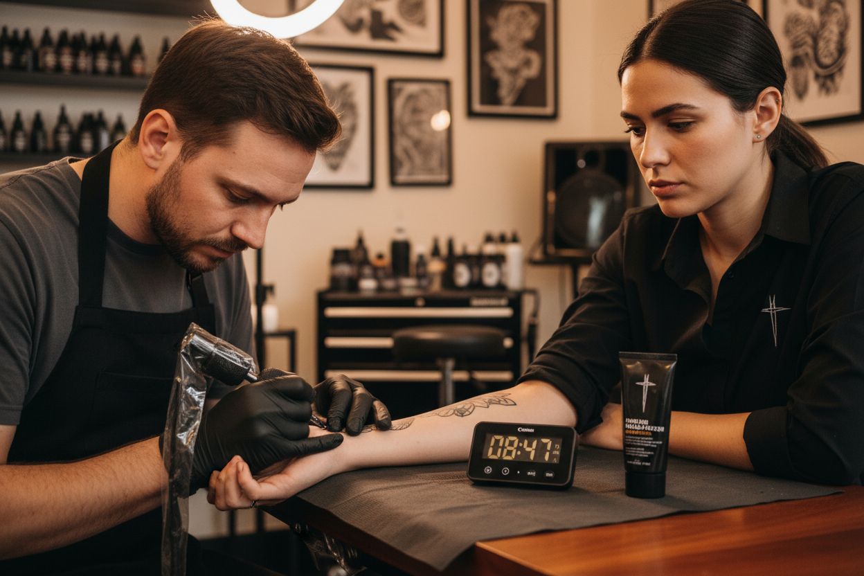 трайност упойка татуировка