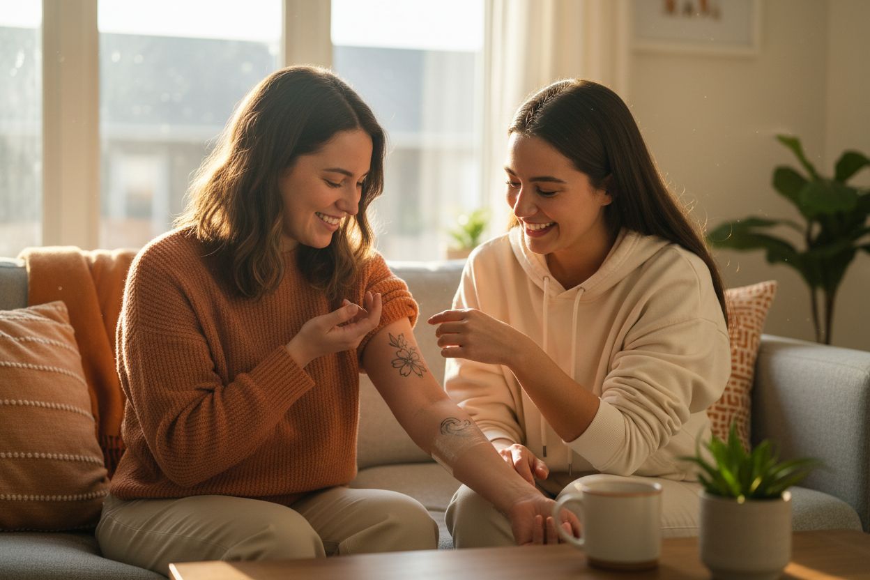 Schmerzfreie Tattoos Selbstausdruck psychische Wirkung