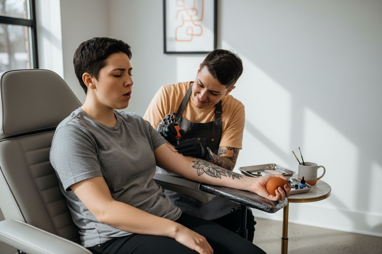 Tattoo Schmerz Bewältigung Kunde