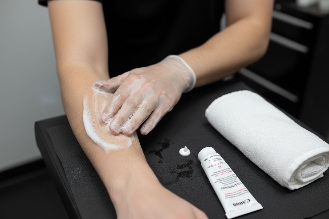 příprava tetování bezbolestně