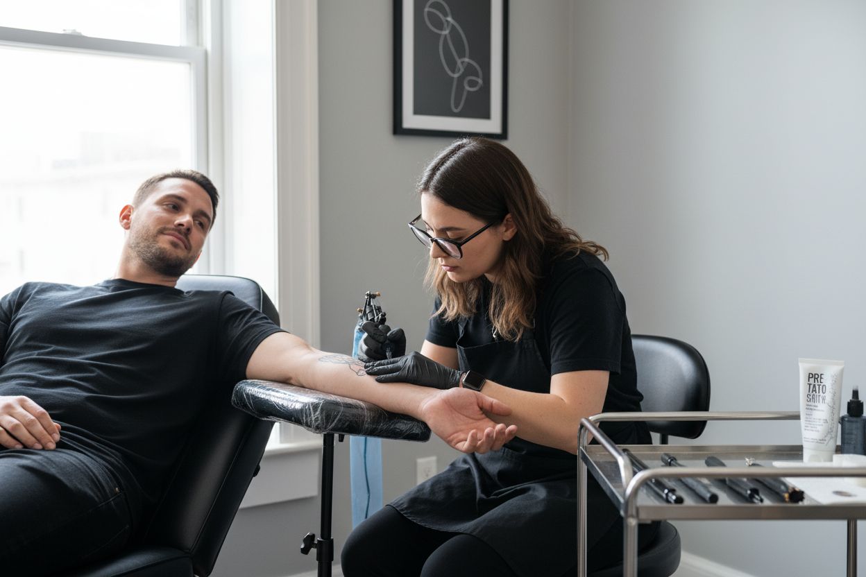 tatouage déroulement crème