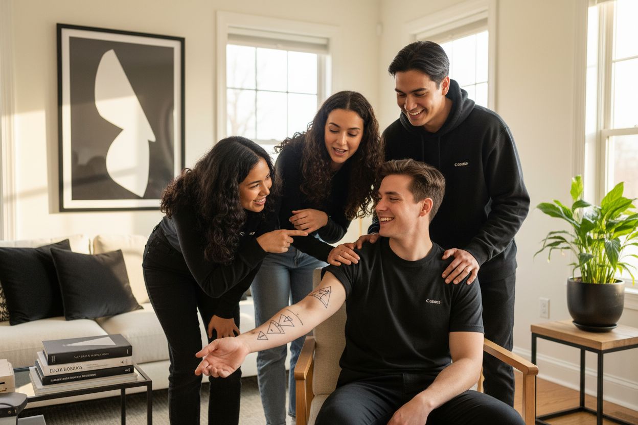 youth happy pain free tattoo