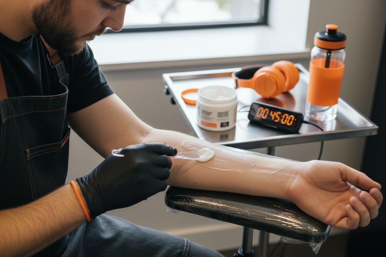 tattoo numbing process