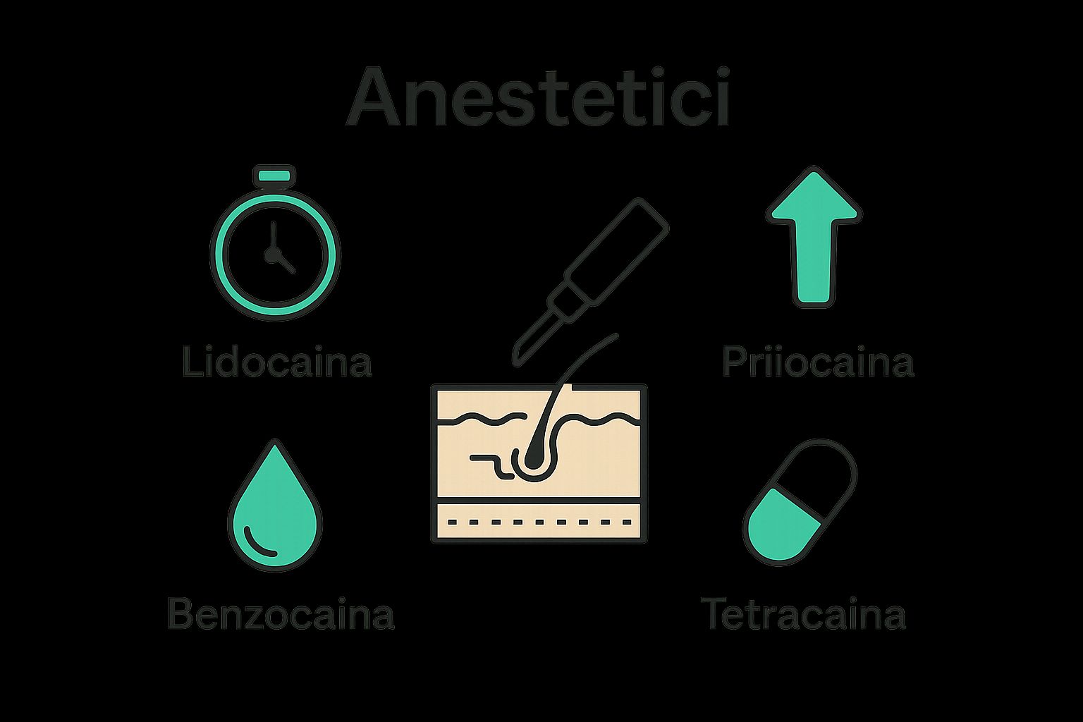 Infographic breaking down main tattoo anesthetic cream ingredients