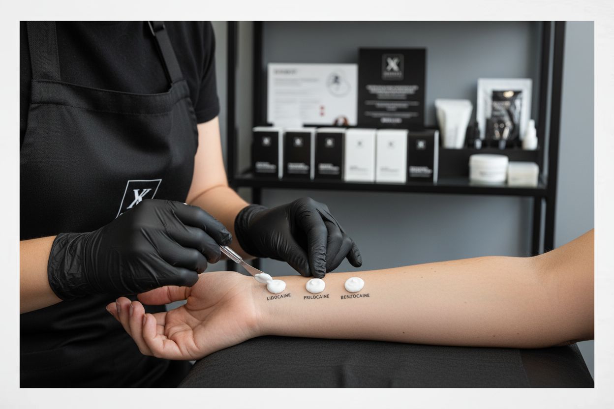 érzéstelenítő krém alkalmazása