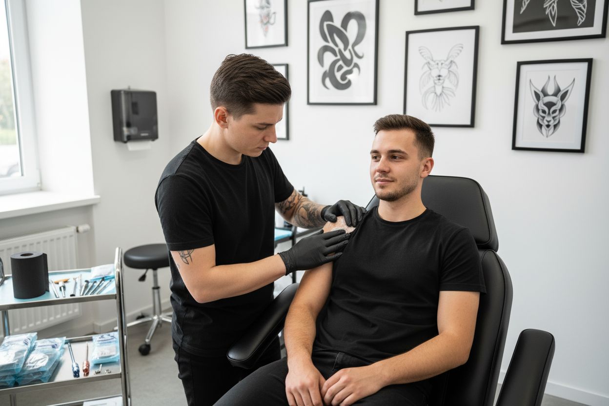 studio tatuażu przygotowanie