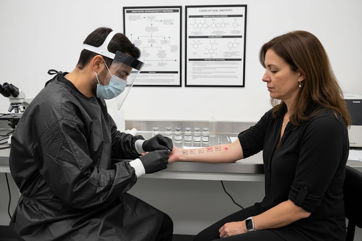 anesthetic allergy testing