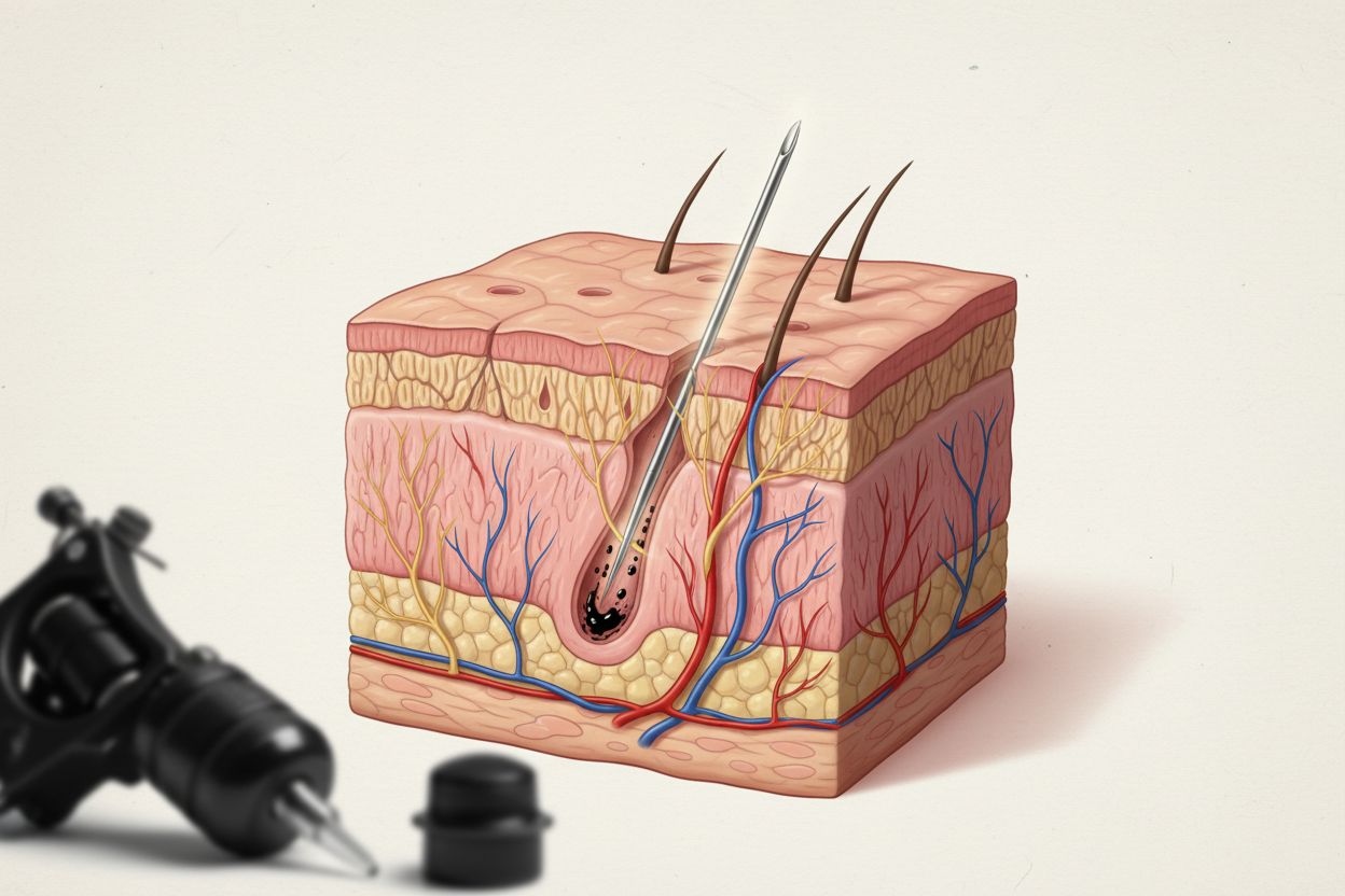 tetoválás anatómia bőr