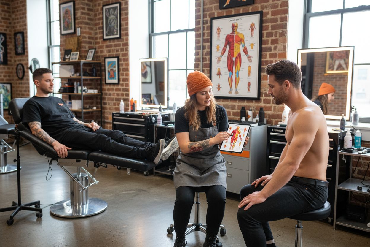 Tattoo Schmerzbereiche Beratung