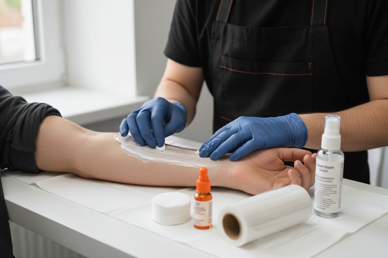 Tattoo Vorbereitung Betäubungscreme