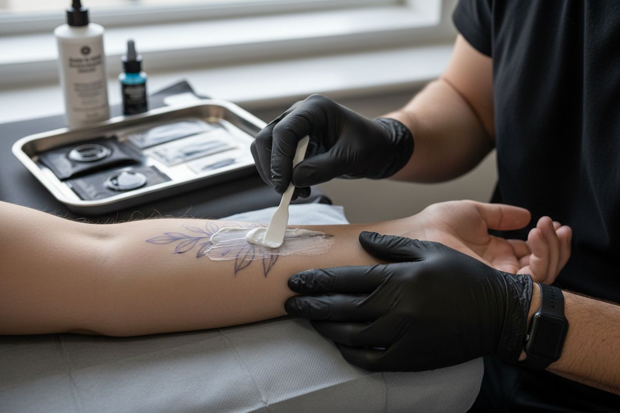 apply anesthetic tattoo