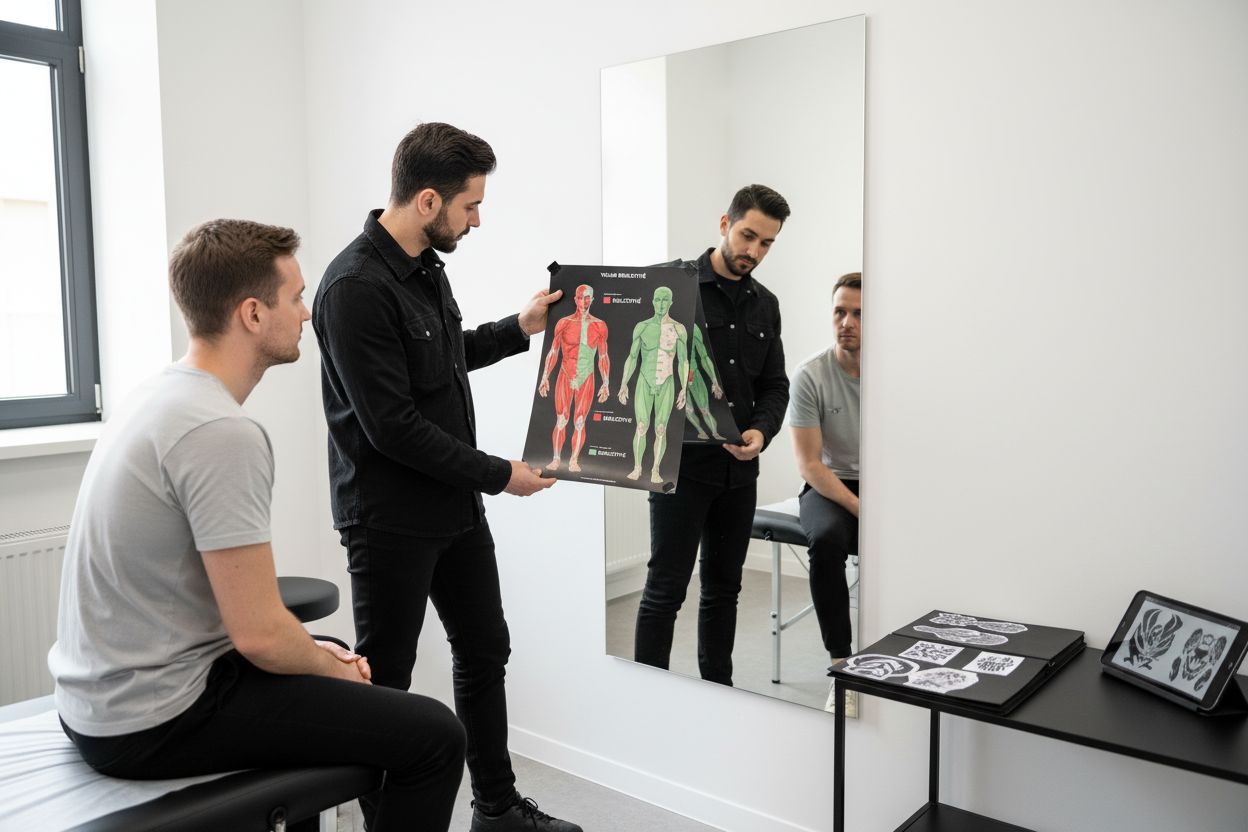 anatomie tetování bolest