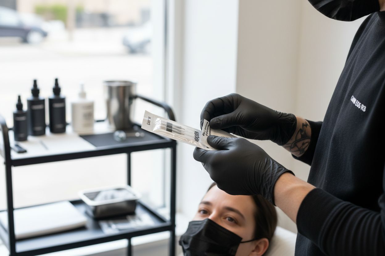 hygiène salon tatouage aiguilles