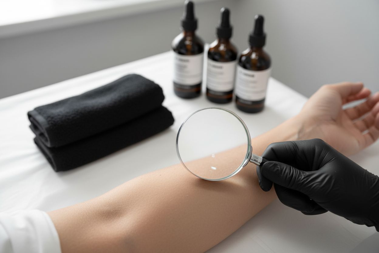 examen peau tatouage