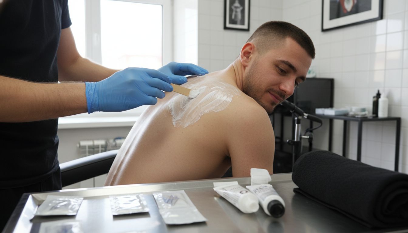 applicazione crema anestetica