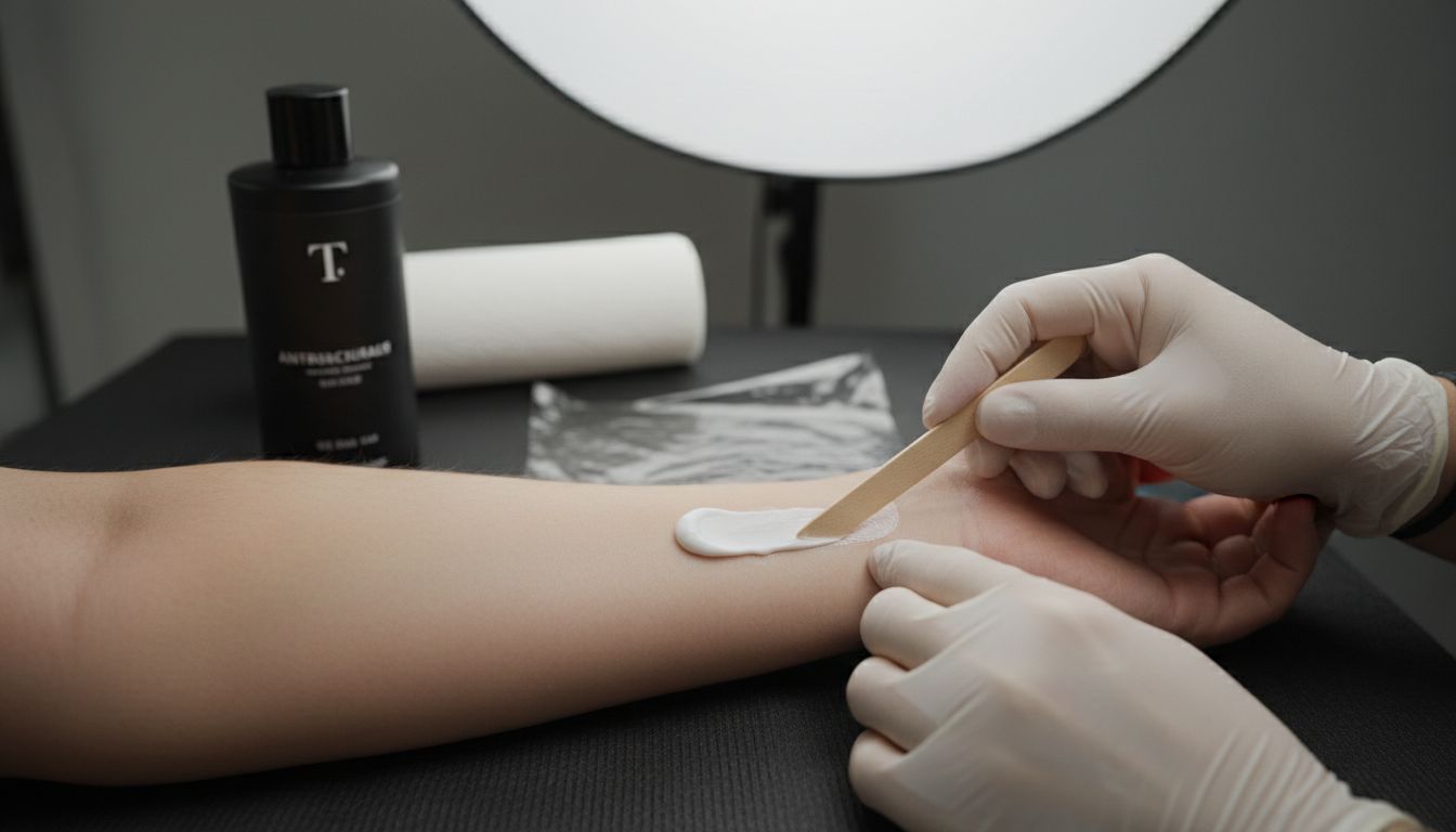 aplikácia anestetika tetovanie