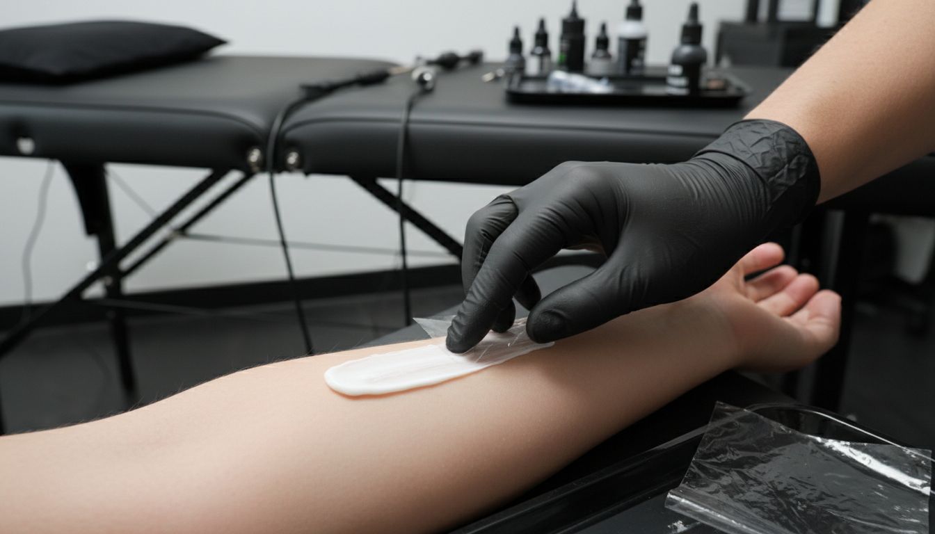 applicazione crema anestetica