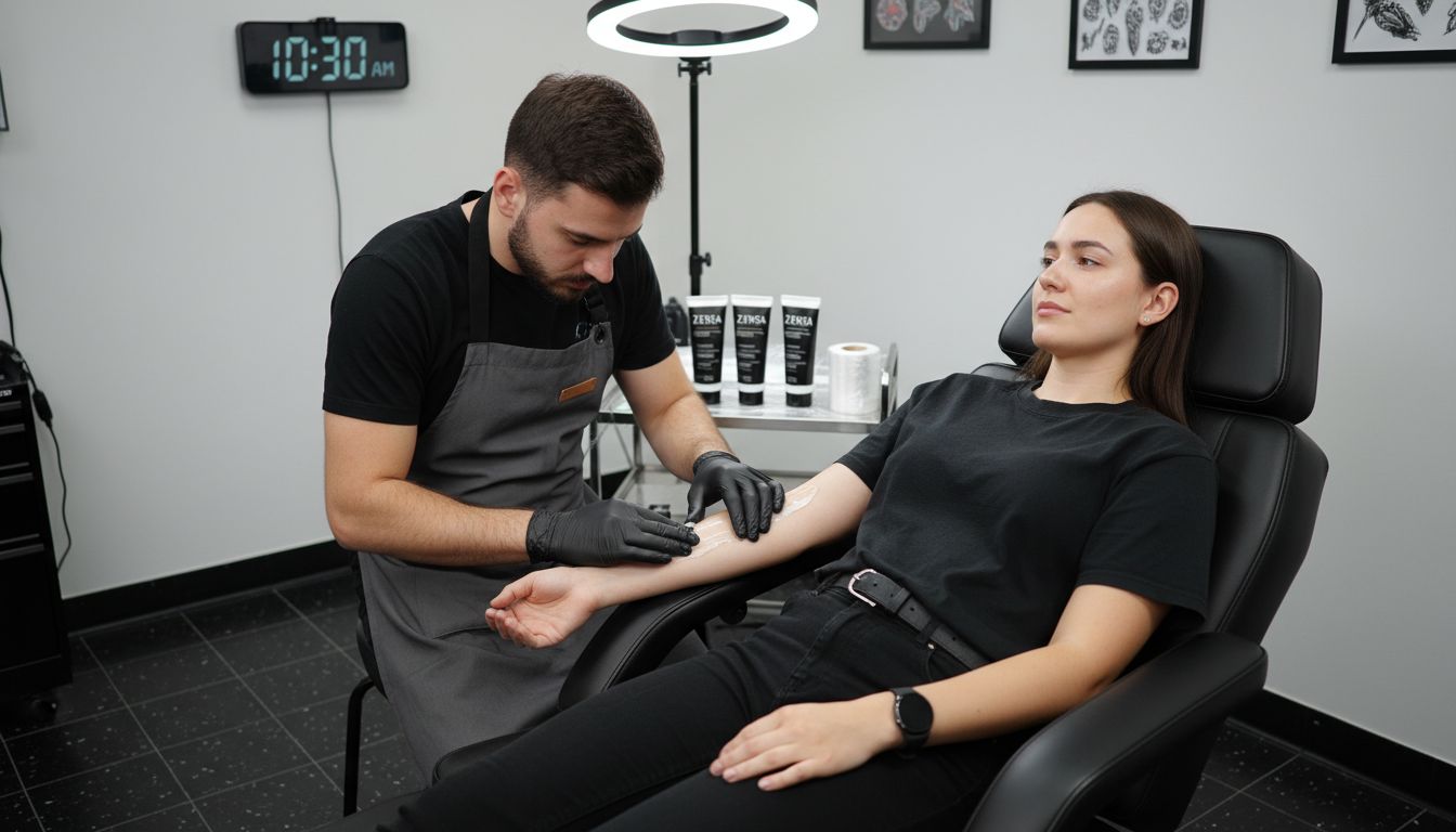 applicazione crema anestetica