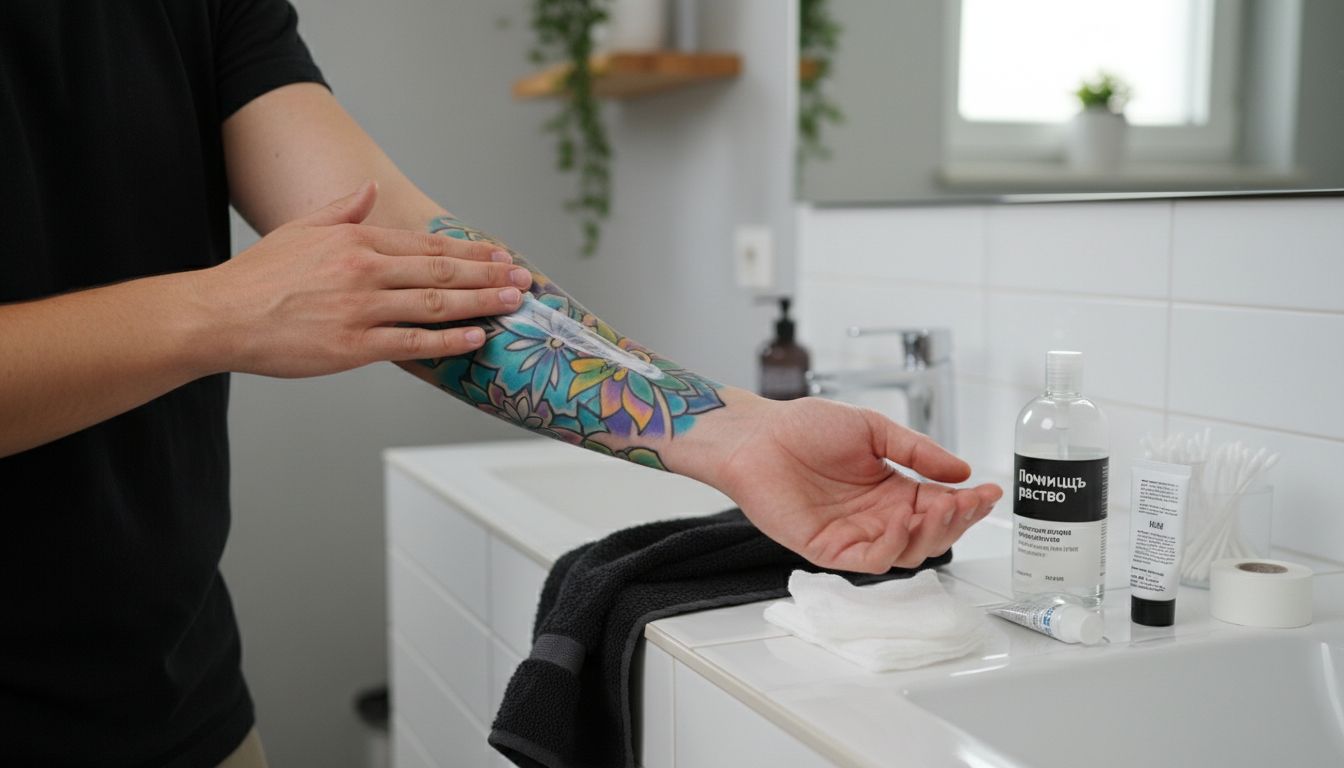 домашна грижа татуировка