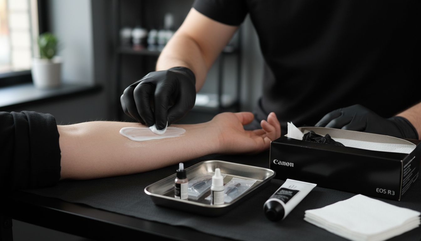 applicazione crema anestetica