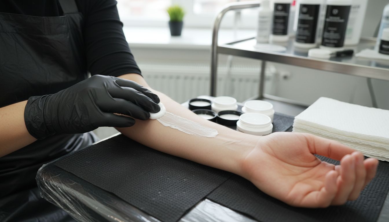 aplikace anestetika tetování