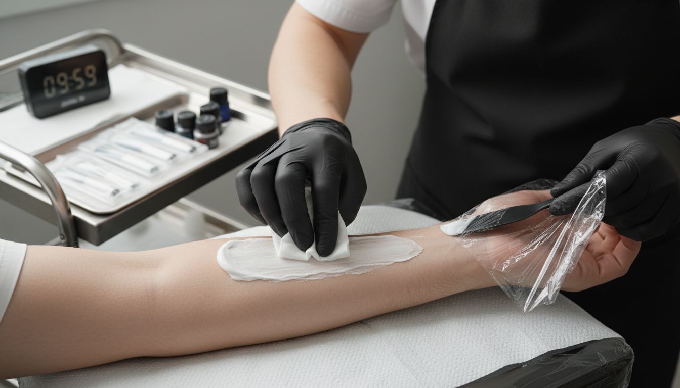 tetoválás előkészítés bőrtisztítás