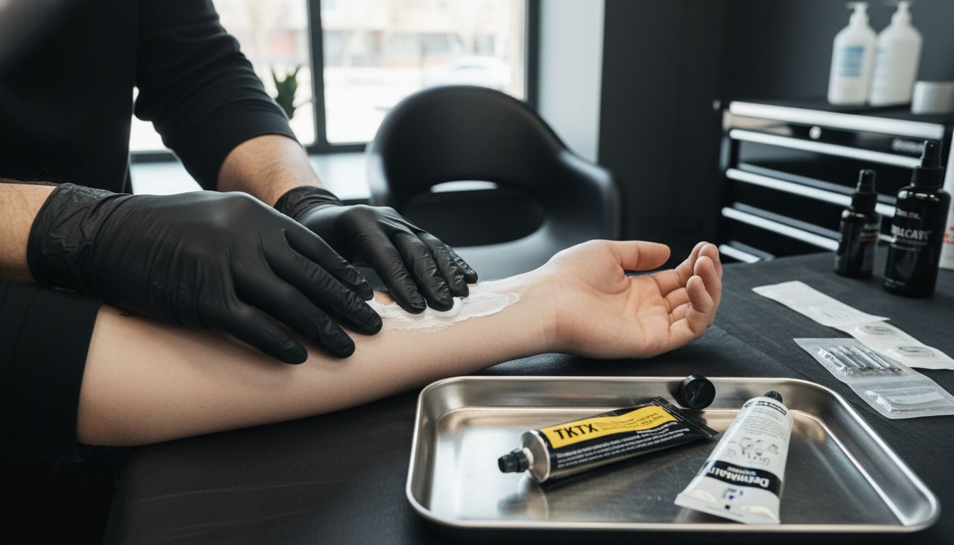 anesthetic cream tattoo